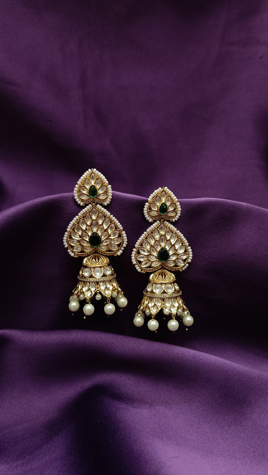 Emerald Spade Jhumkis