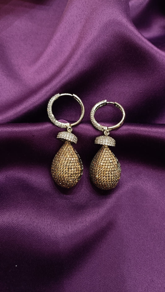 Gilded Drop Danglers