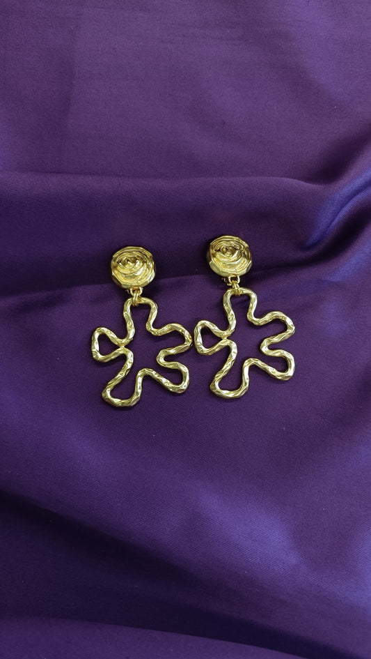 Floral Clip-On Danglers