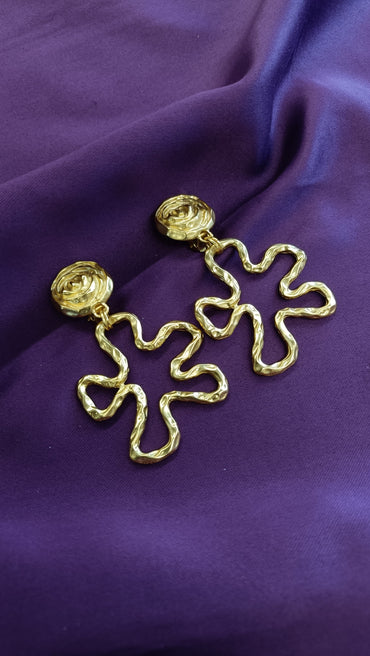 Floral Clip-On Danglers