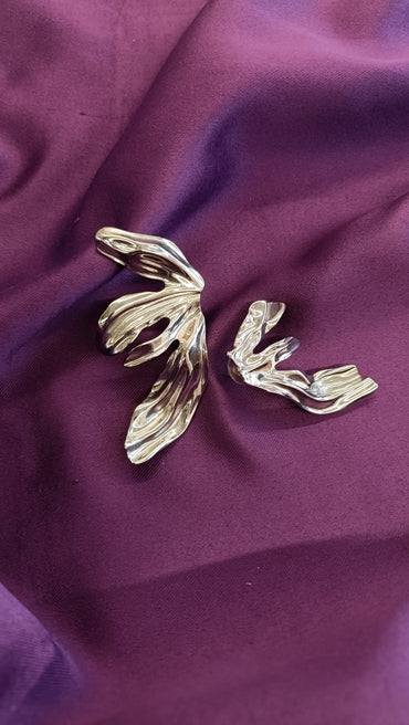 Frostline Asymmetrical Earrings