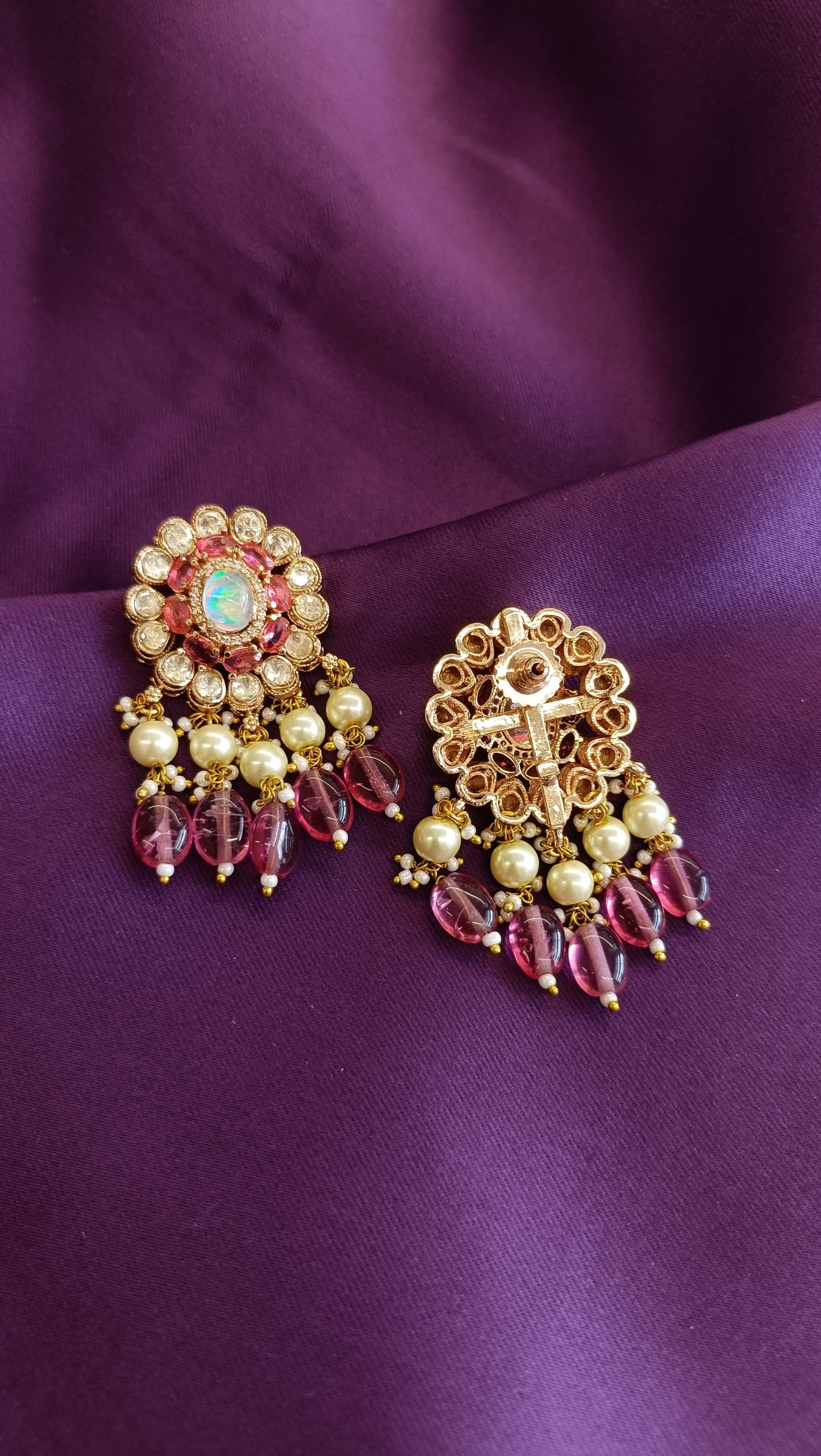 Ruby Glow Earrings