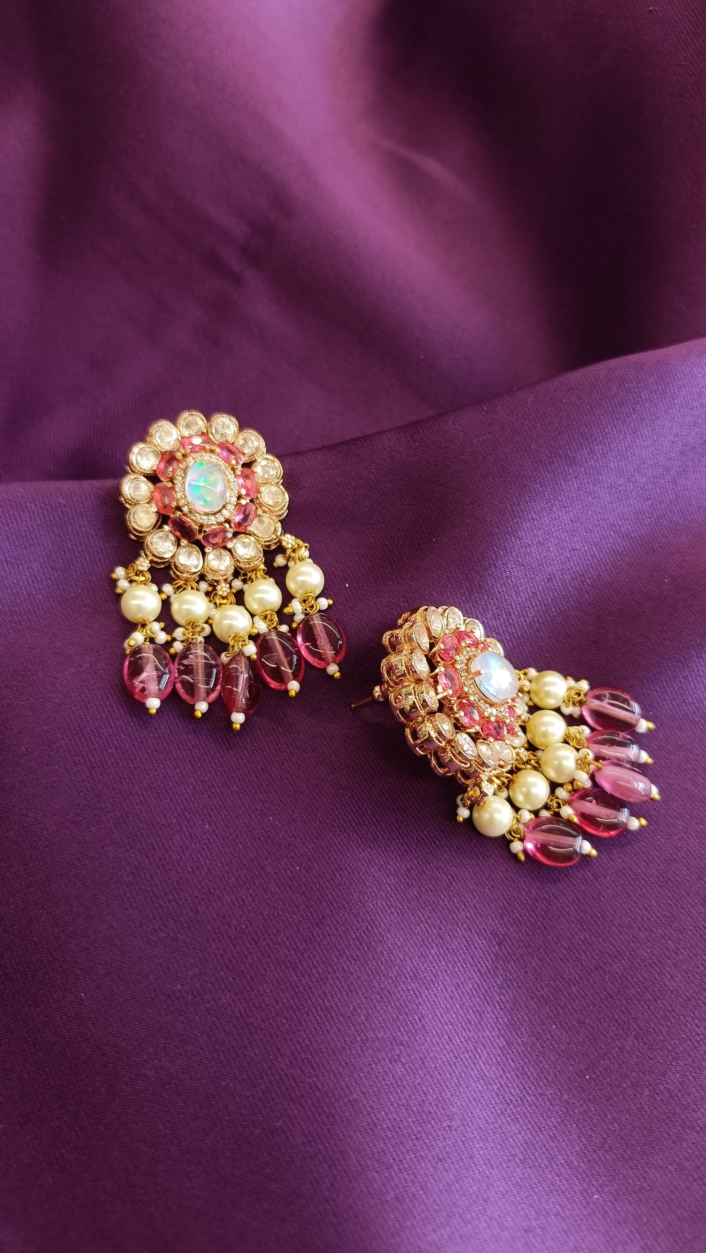 Ruby Glow Earrings