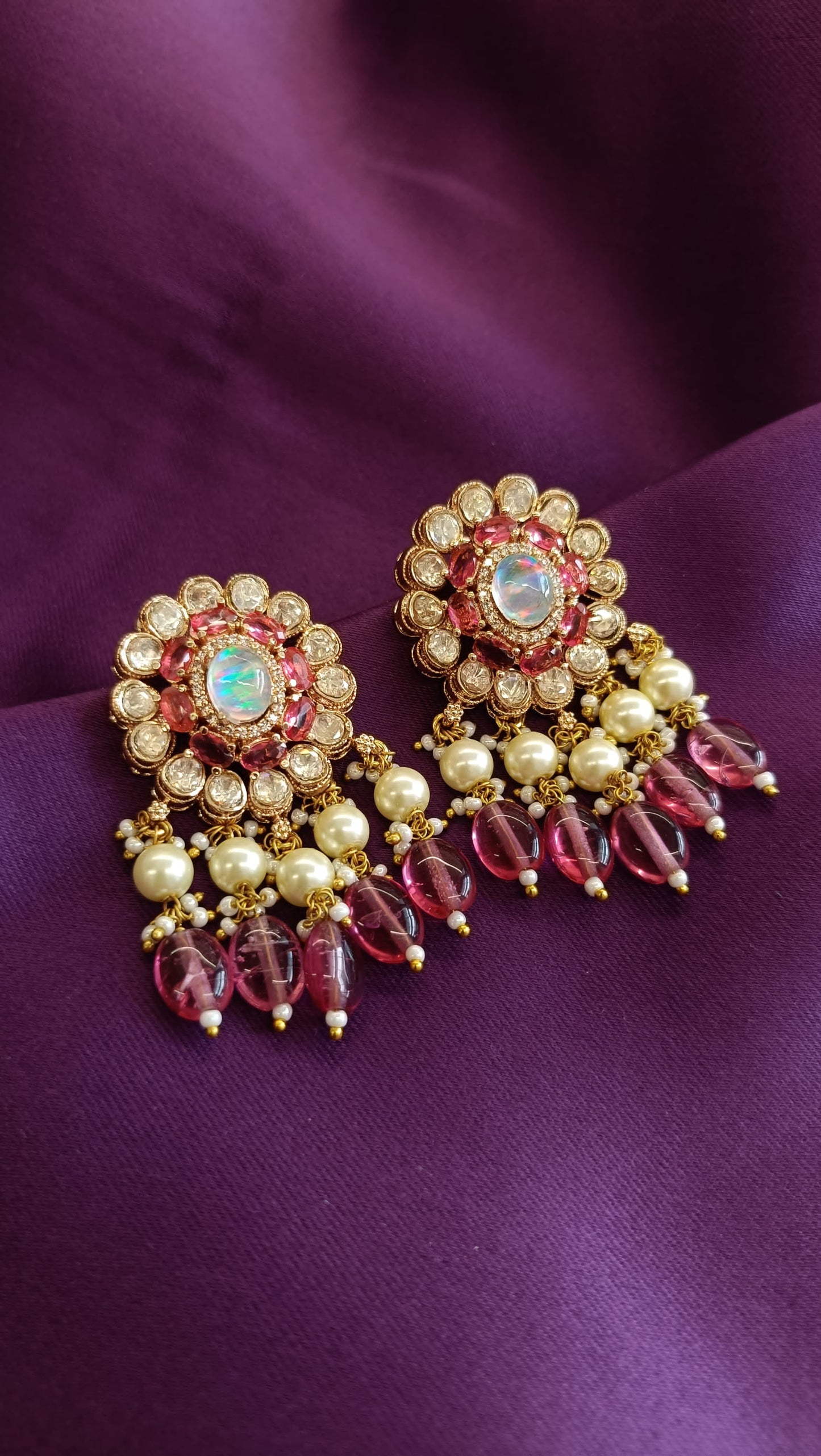 Ruby Glow Earrings