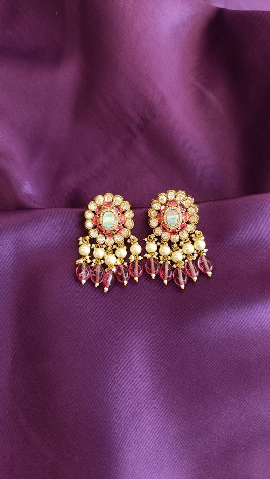 Ruby Glow Earrings