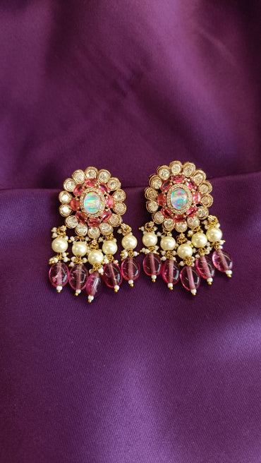 Ruby Glow Earrings