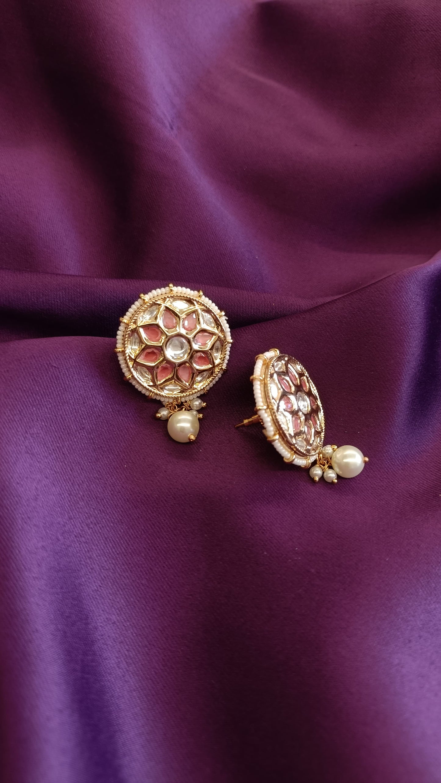 Blush Phool Studs