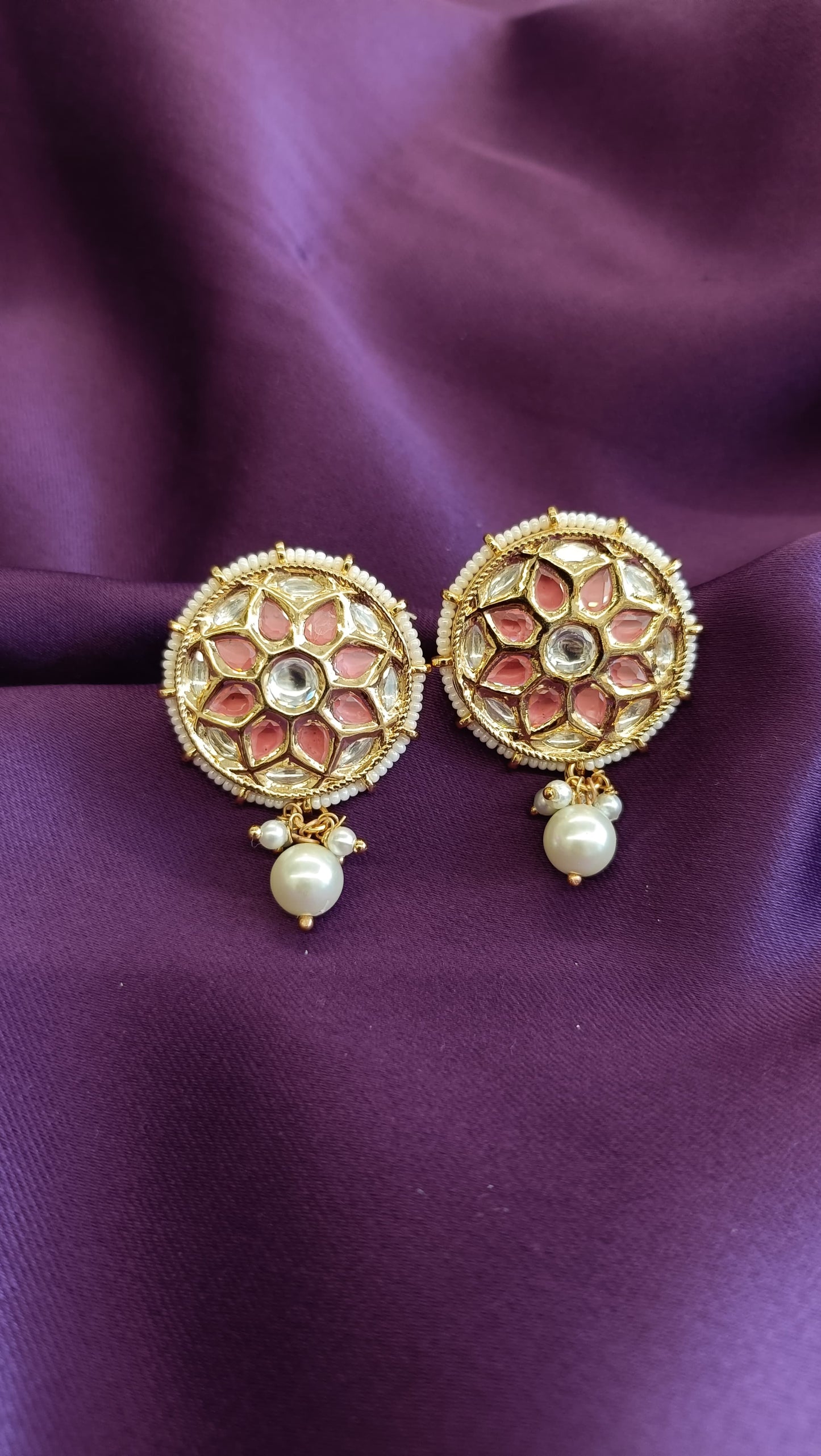 Blush Phool Studs