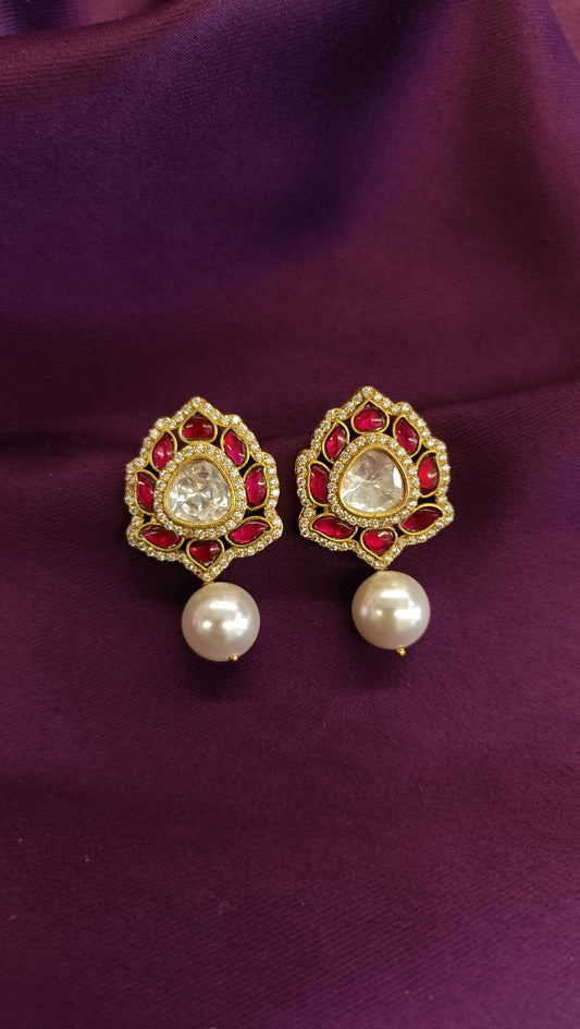 Lotus Pearl Studs