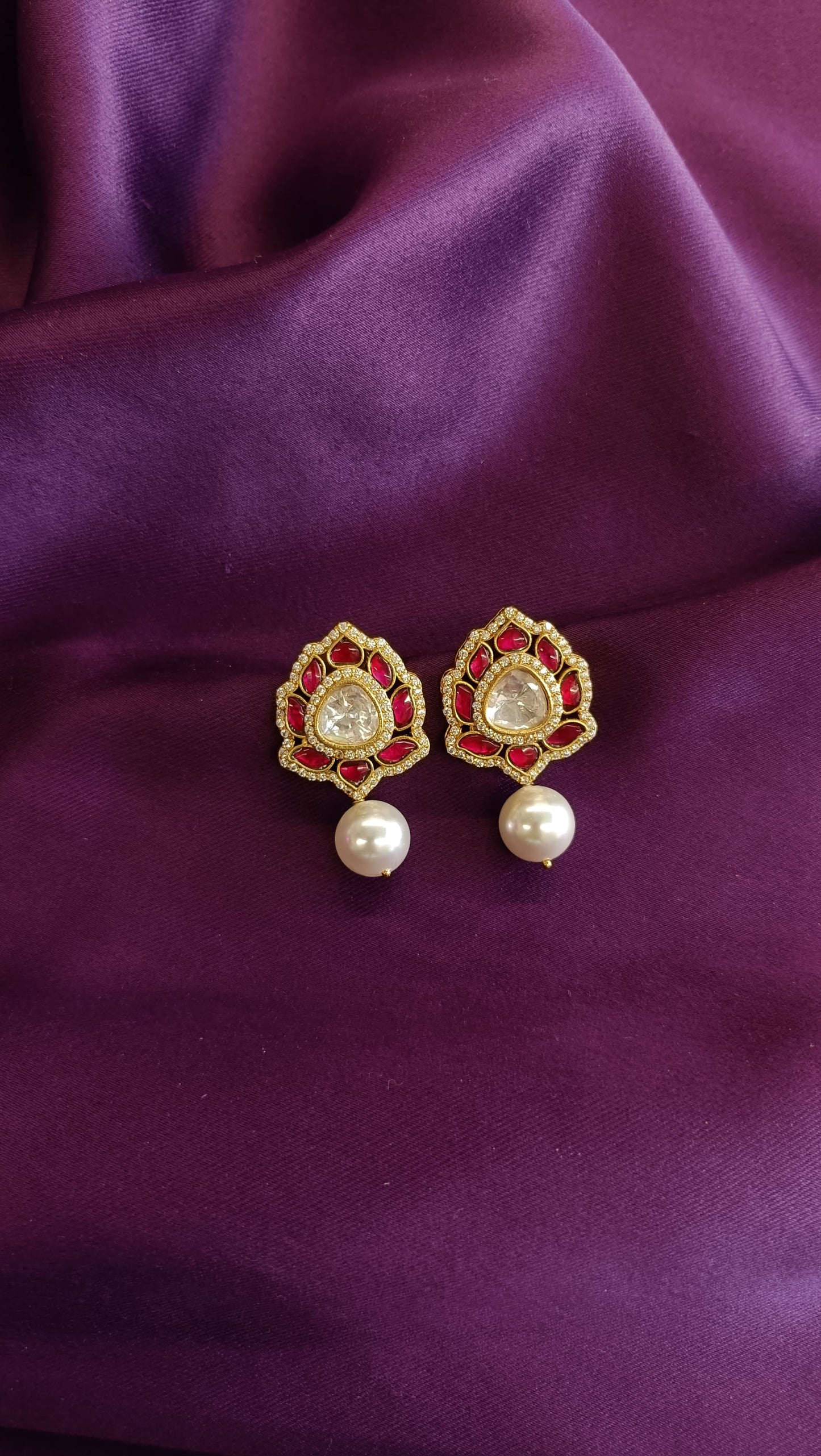 Lotus Pearl Studs