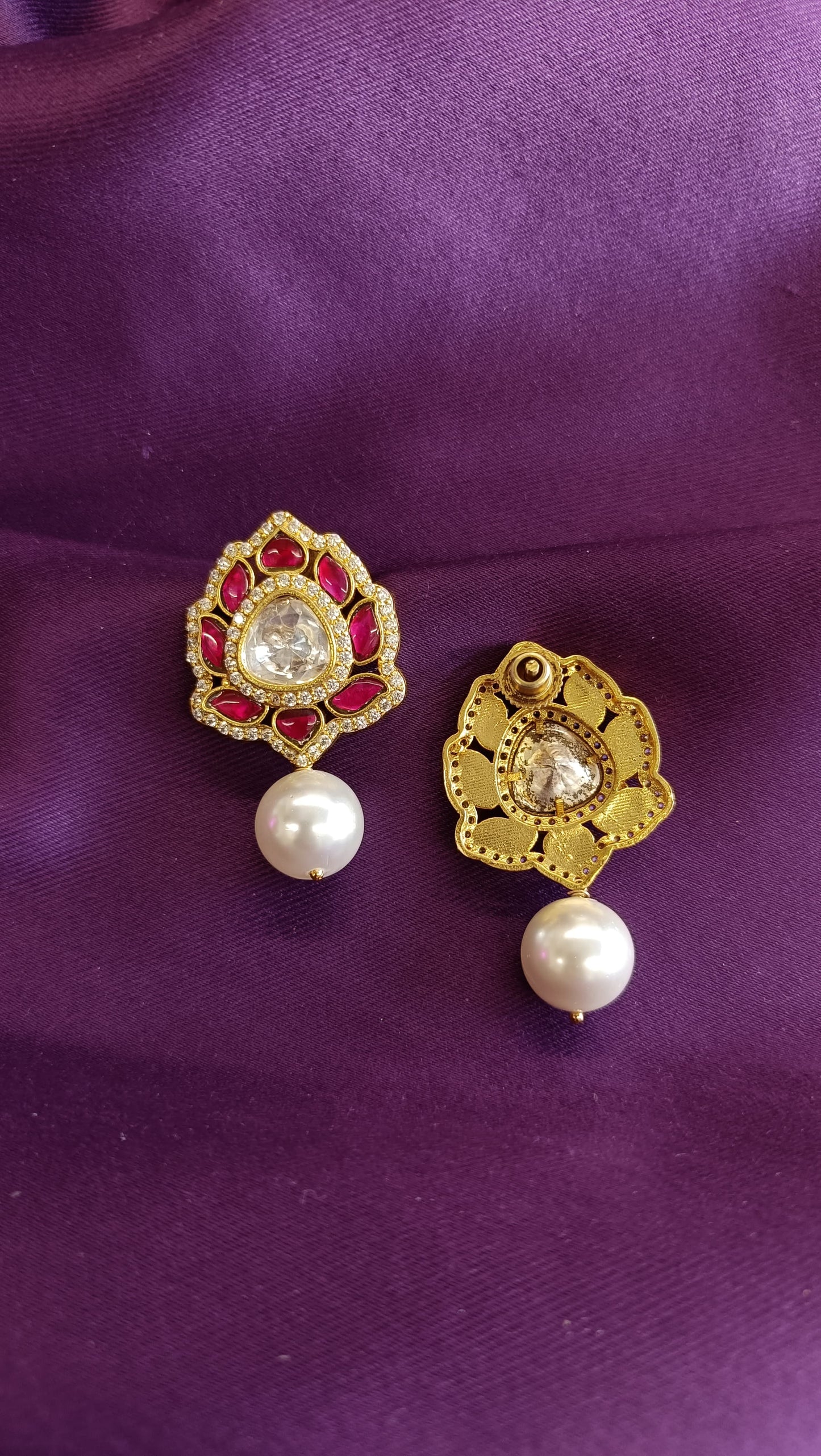 Lotus Pearl Studs