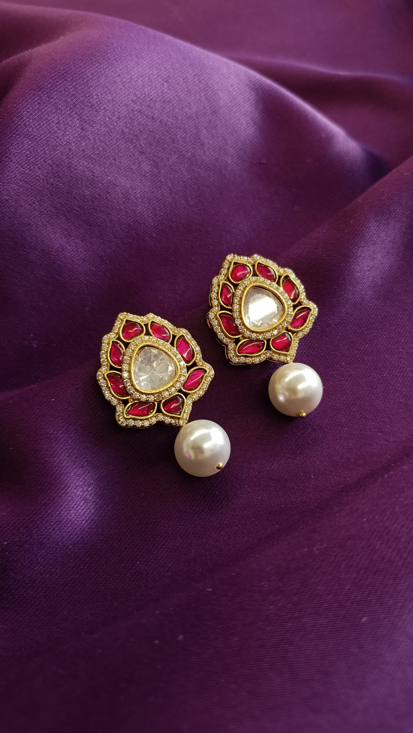 Lotus Pearl Studs