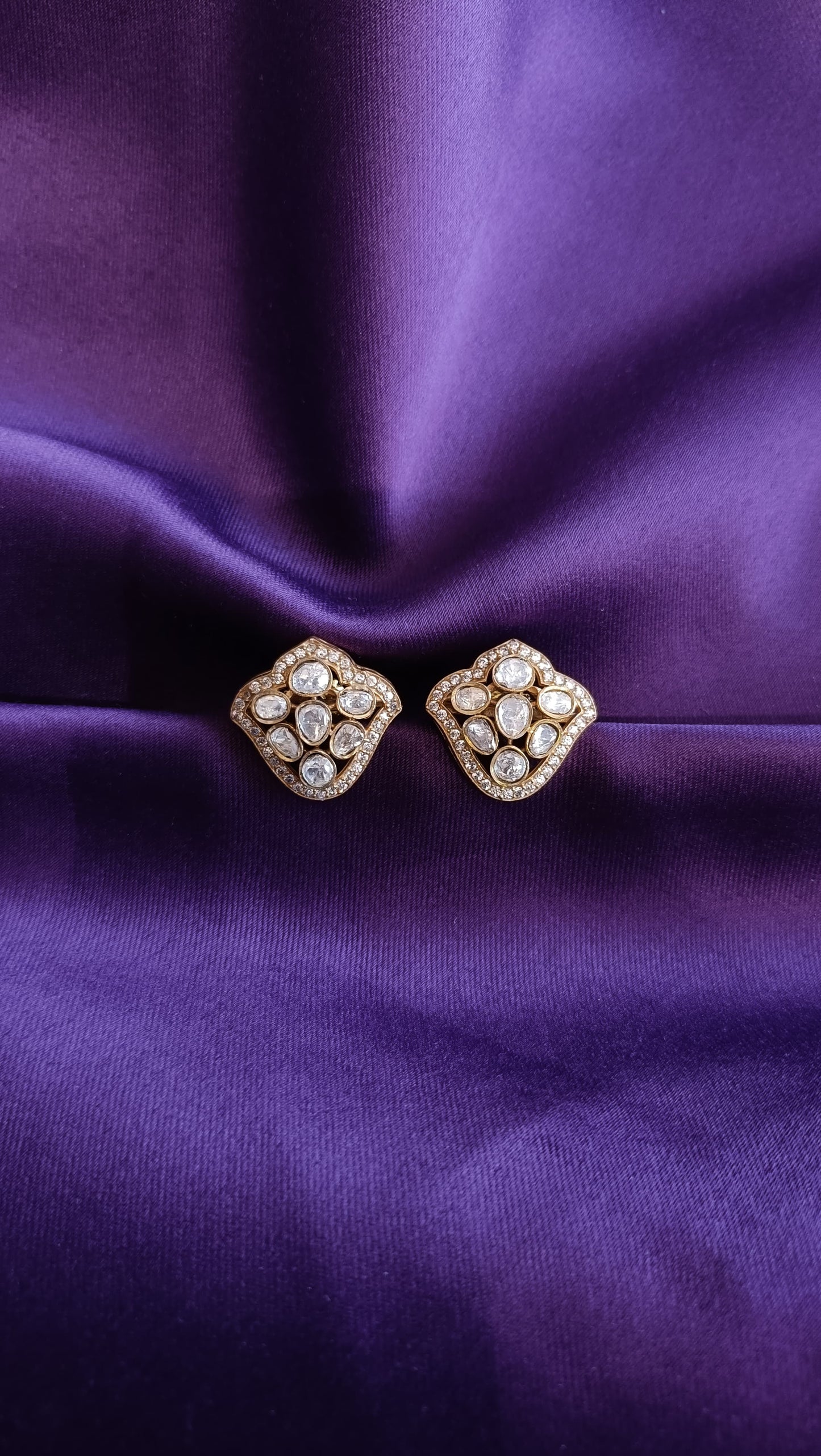 Tulip Polki Studs