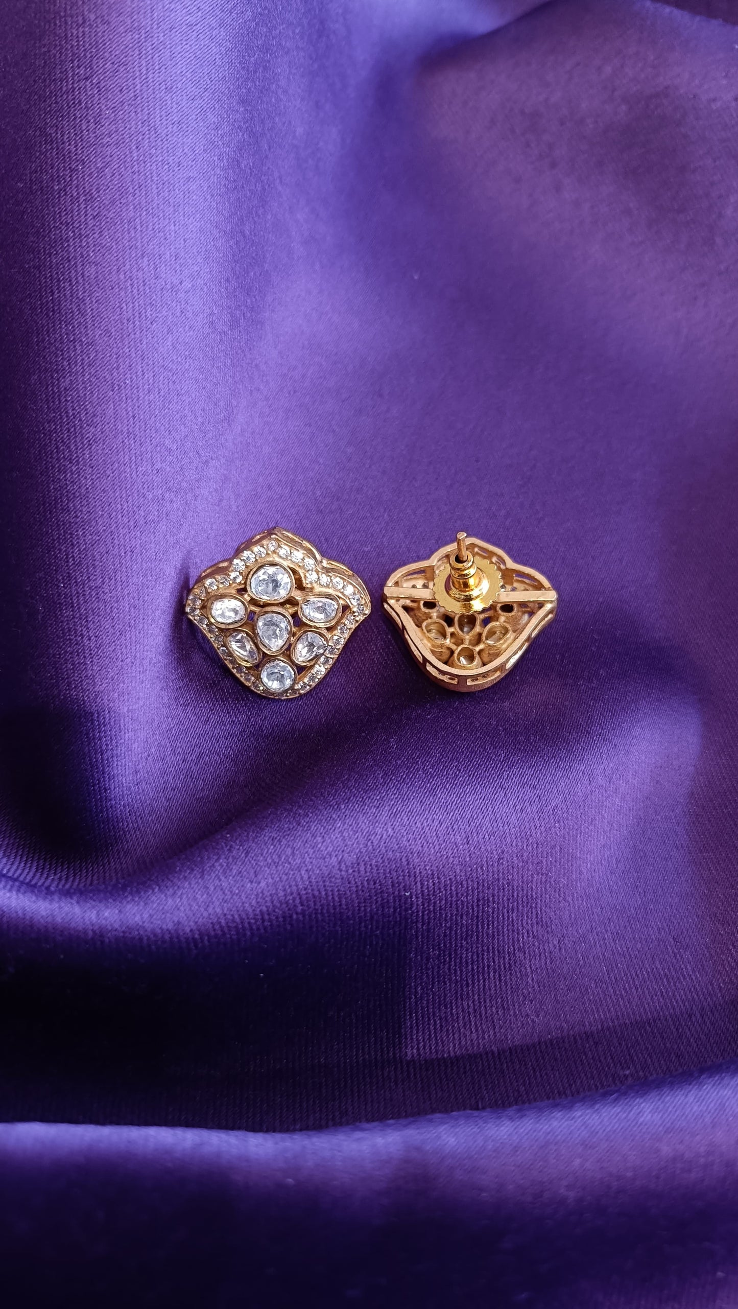 Tulip Polki Studs