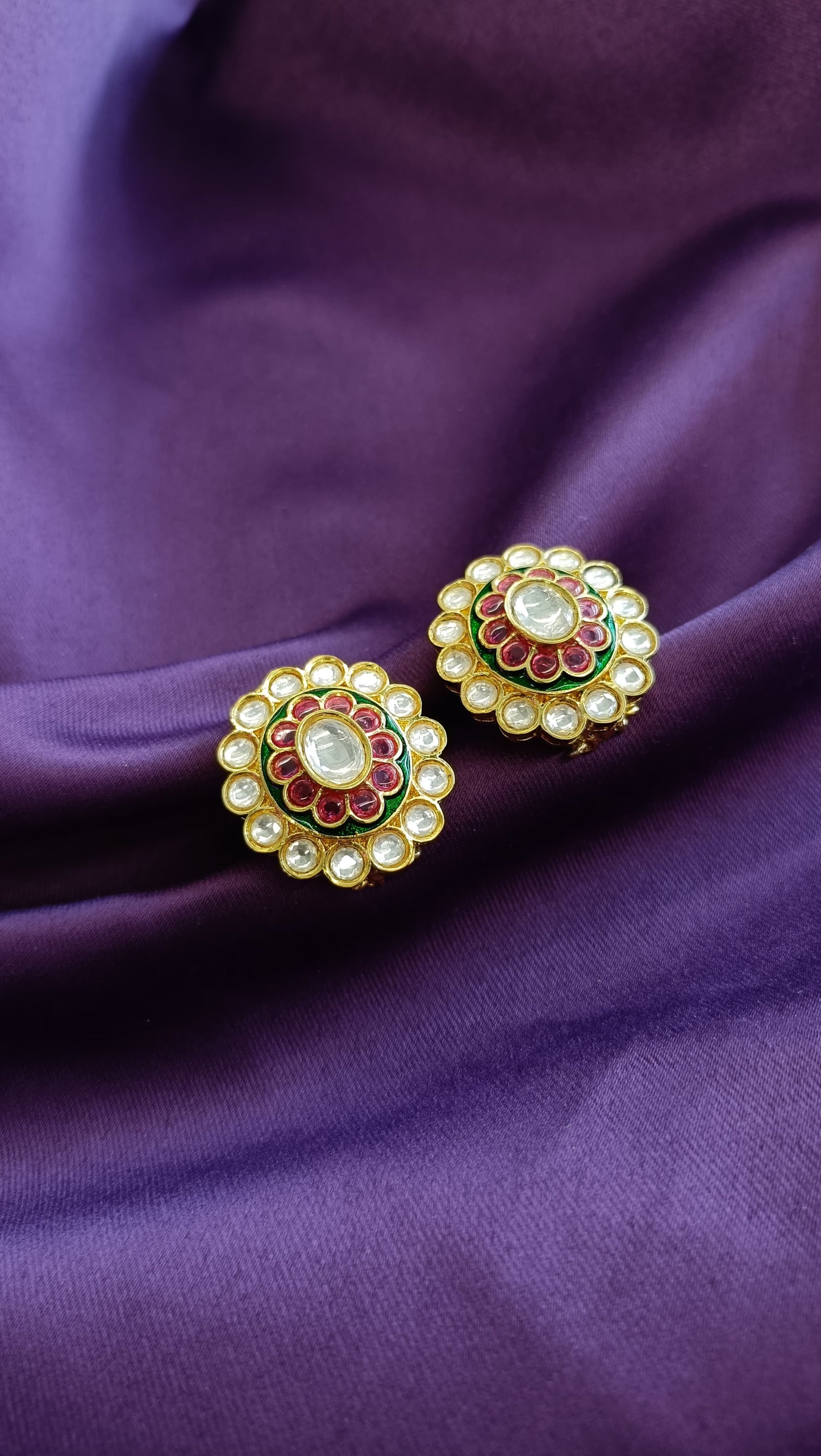 Oval Ruby Studs