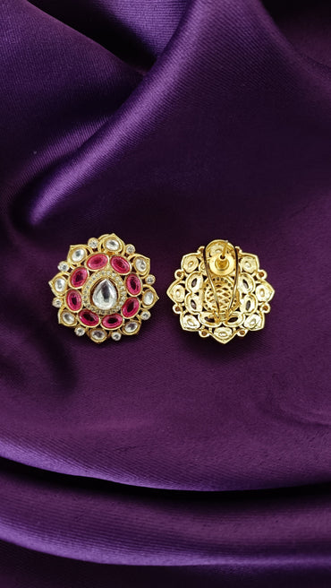 Ruby Flora Studs