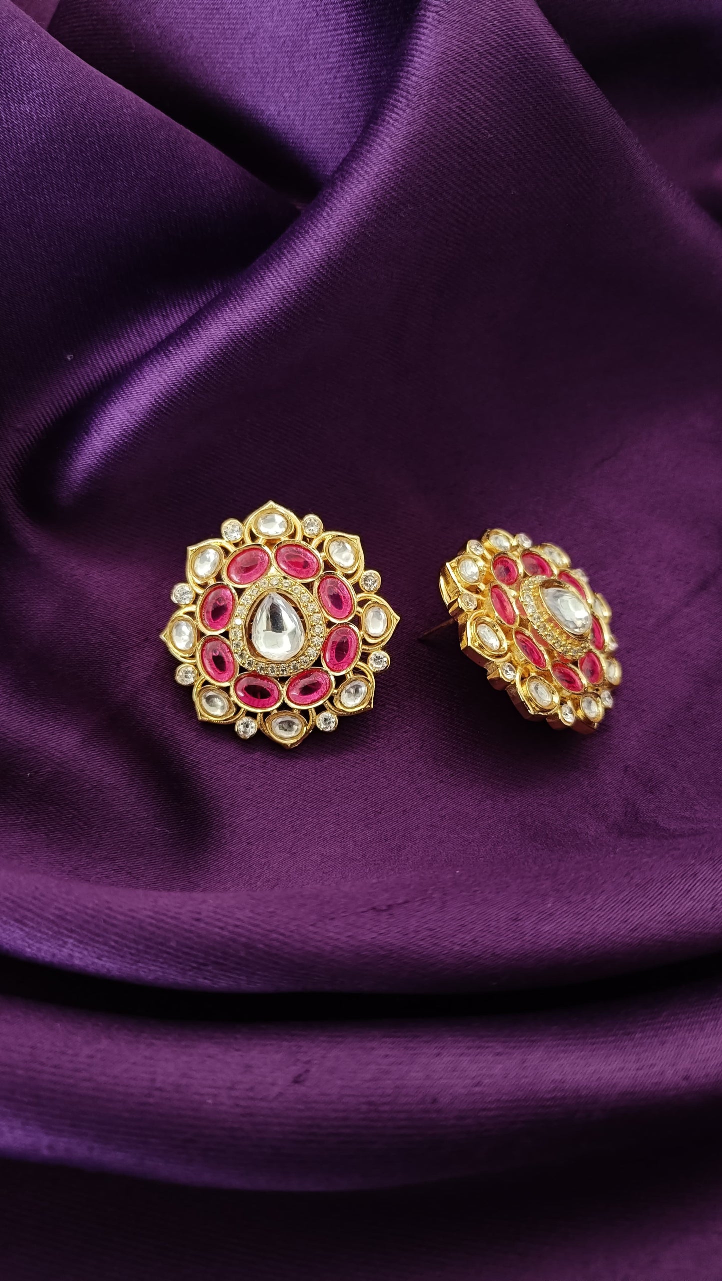 Ruby Flora Studs