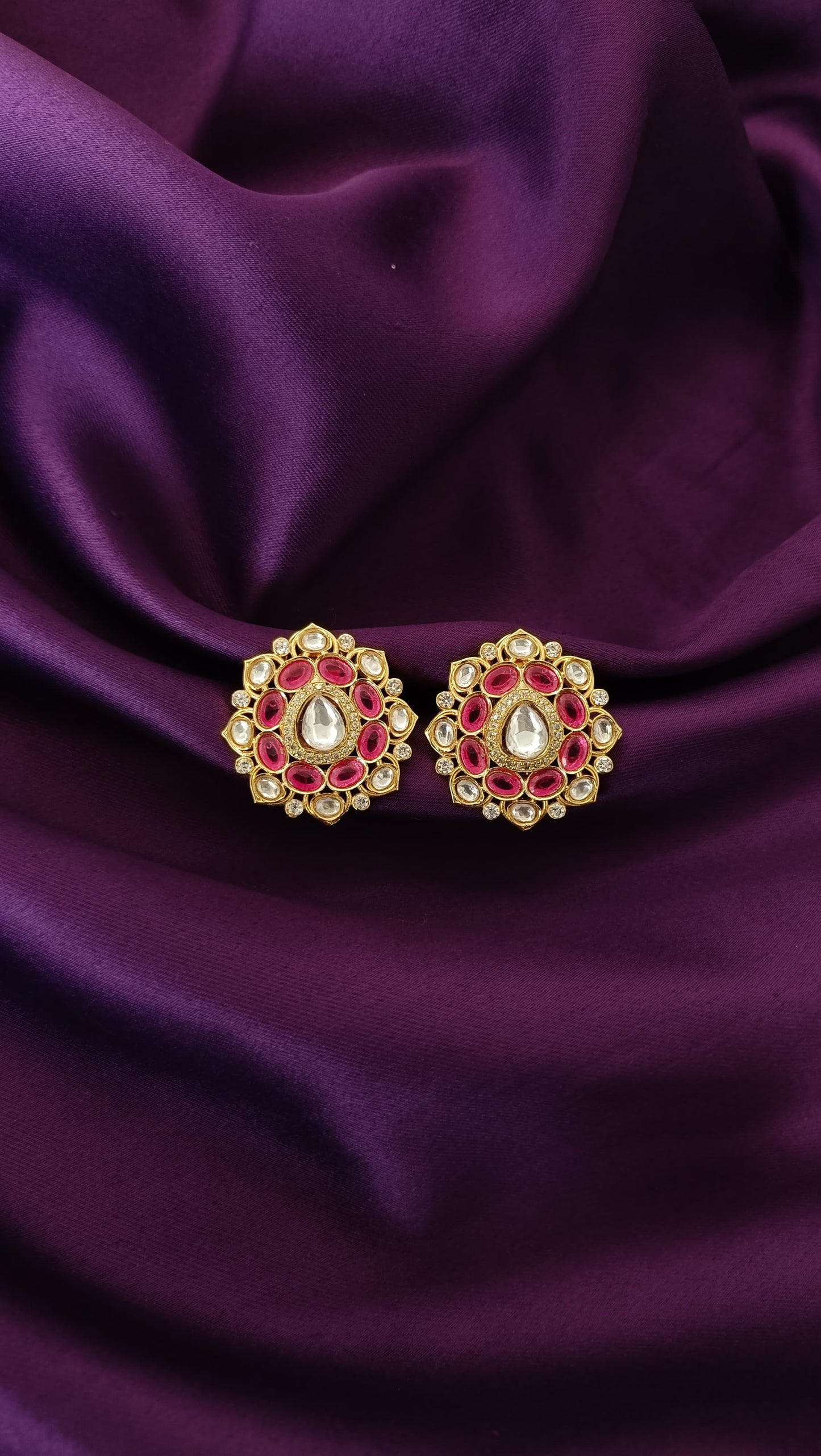 Ruby Flora Studs