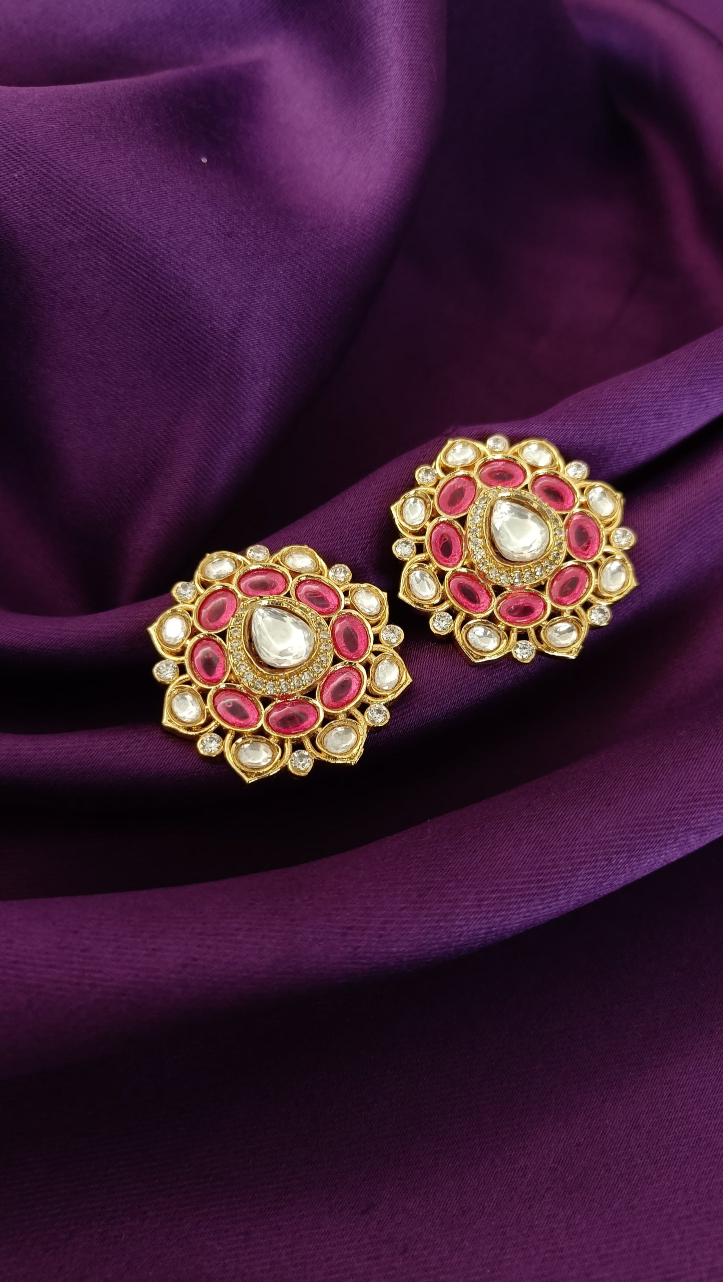 Ruby Flora Studs