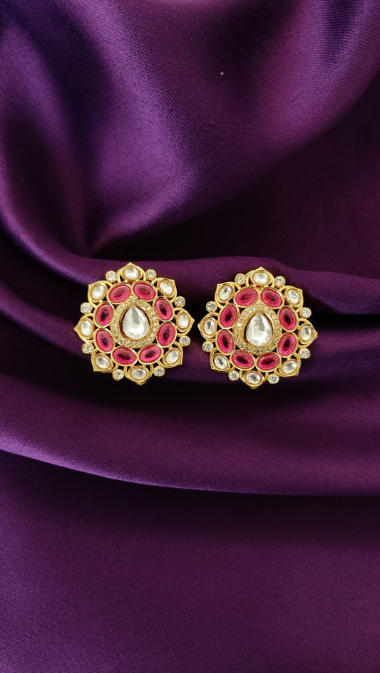 Ruby Flora Studs