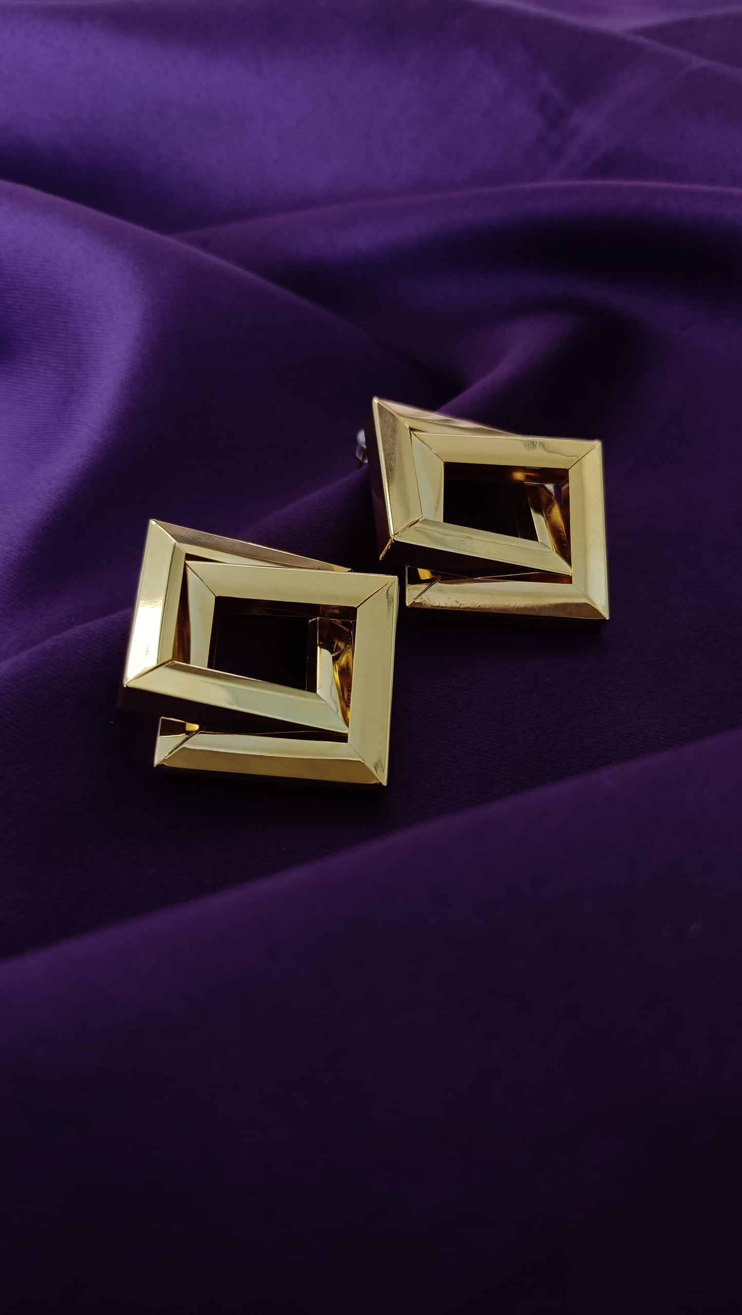 Infinity Square Earrings