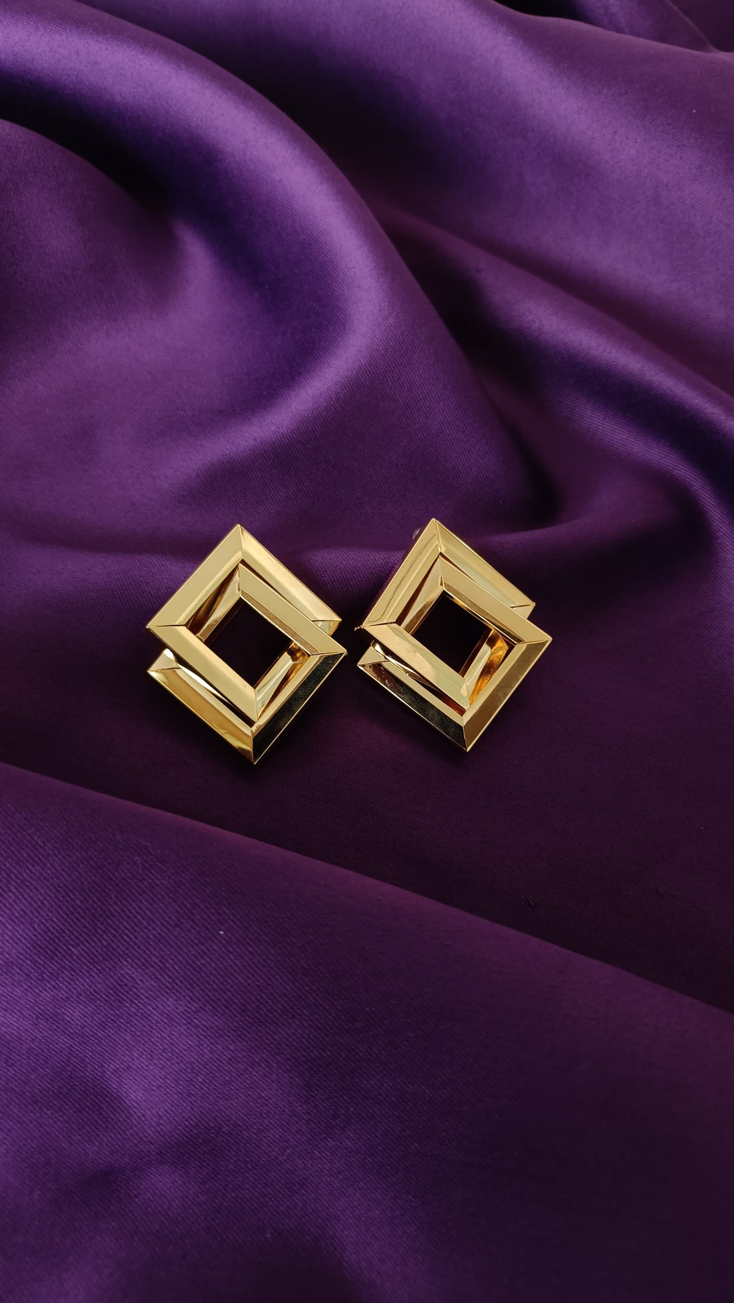 Infinity Square Earrings