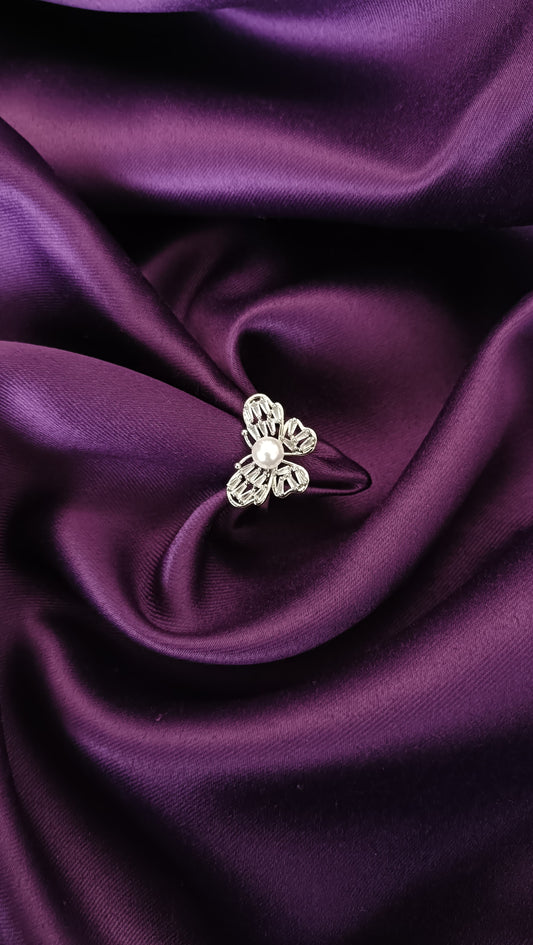 Butterfly Pearl Ring