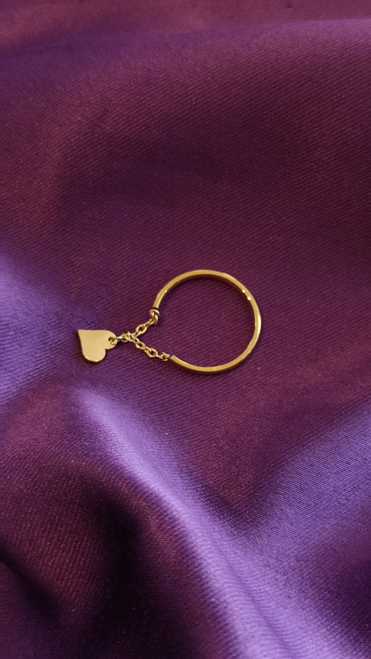 Heart Drop Ring