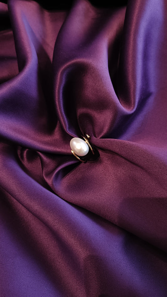 Slate Pearl Ring