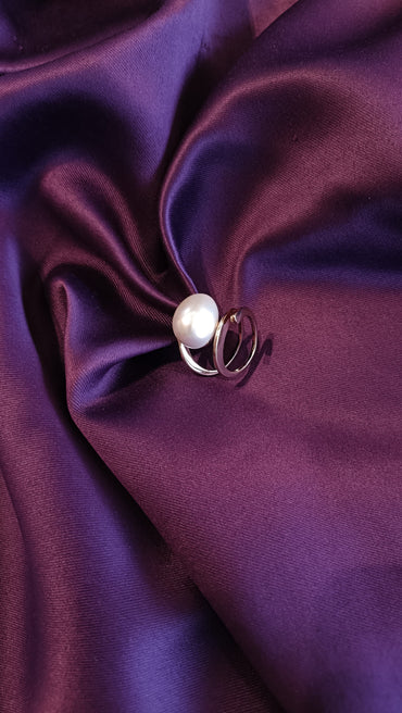 Slate Pearl Ring