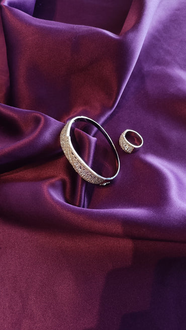 Crystal Ring & Bracelet Set