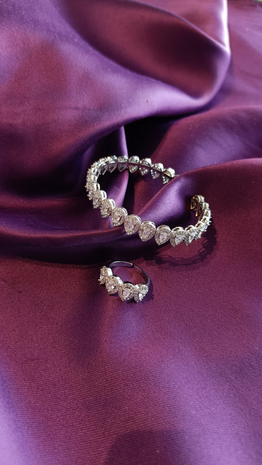 Dewdrop Ring & Bracelet Set