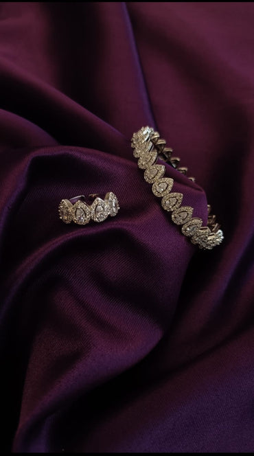 Dewdrop Ring & Bracelet Set