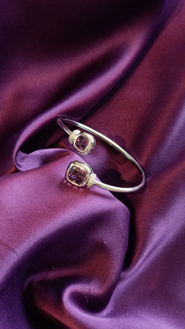 Aubergine Stone Bracelet