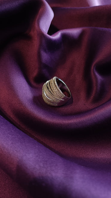 Crystal Layered Ring