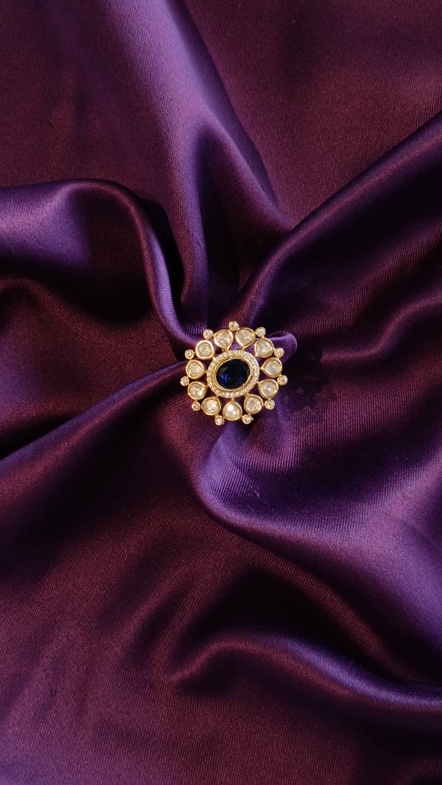 Midnight Fleur Ring