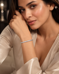 Princess-Cut Channel Set Diamond Bangle