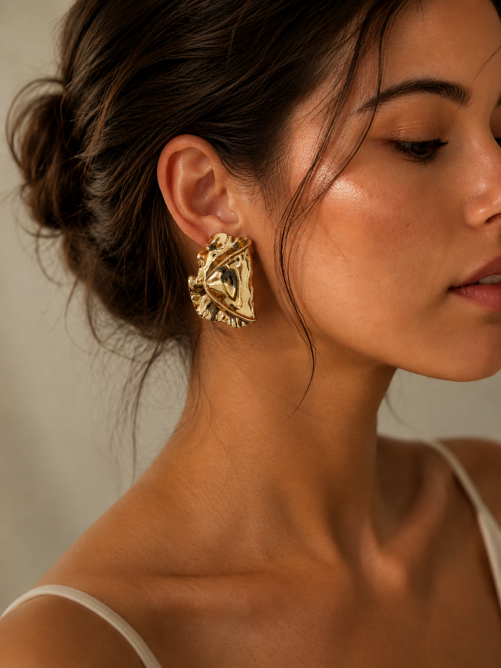 Aurora Fold Gold Earrings
