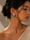 Aurora Petal Enamel Earrings