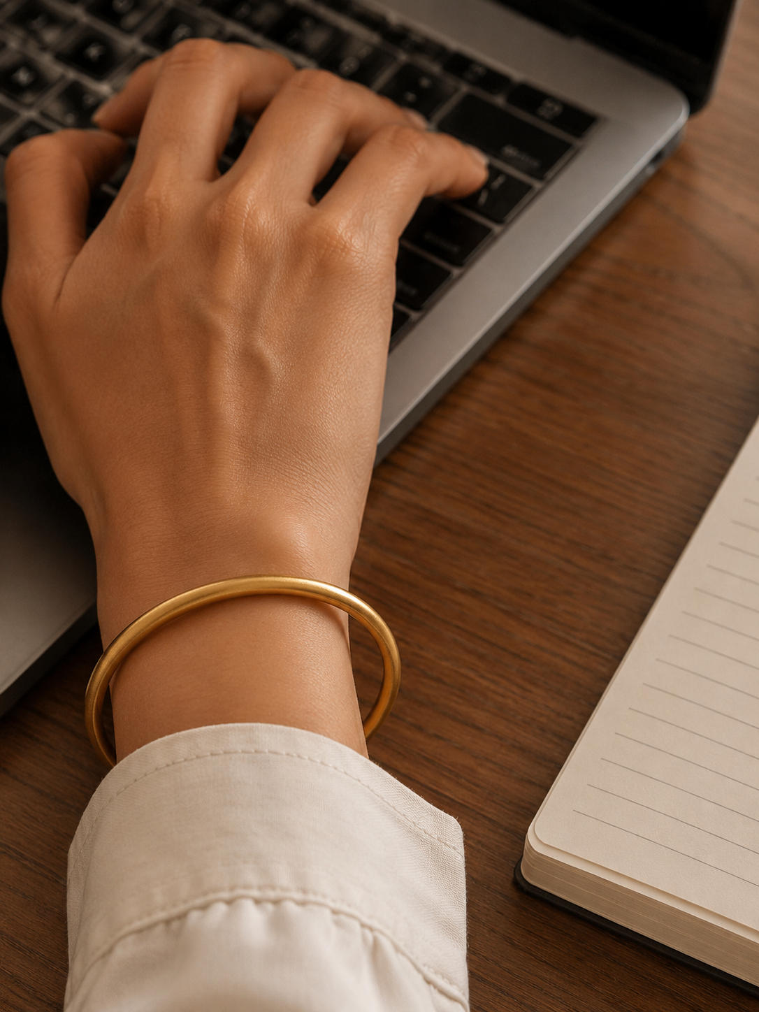 Halo Gold Bangle
