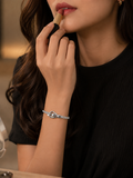 Lustre Lock Silver Bracelet