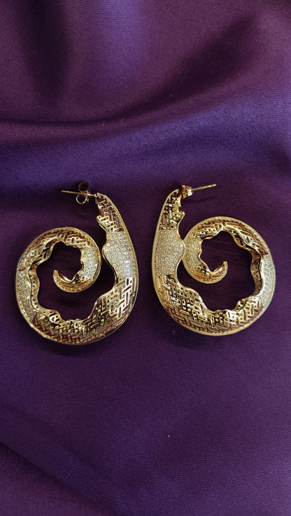 Gilded Hoops