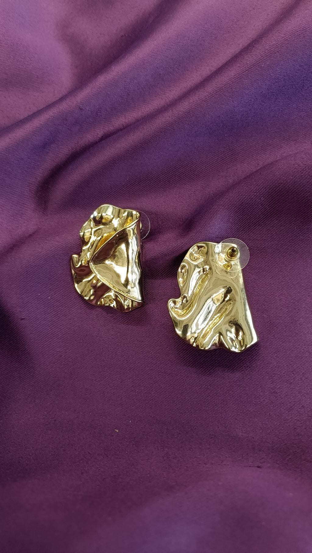 Aurora Fold Gold Earrings