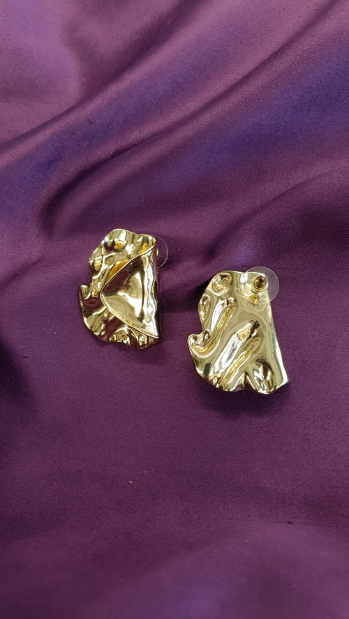 Aurora Fold Gold Earrings