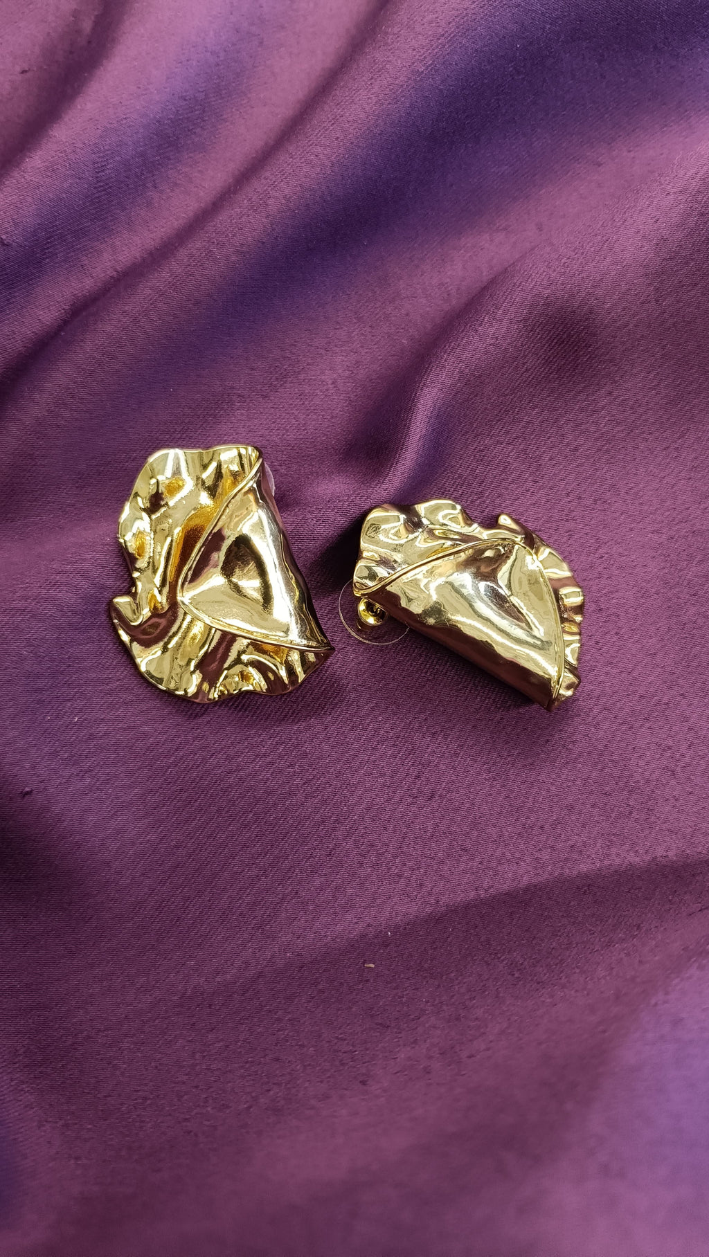 Aurora Fold Gold Earrings