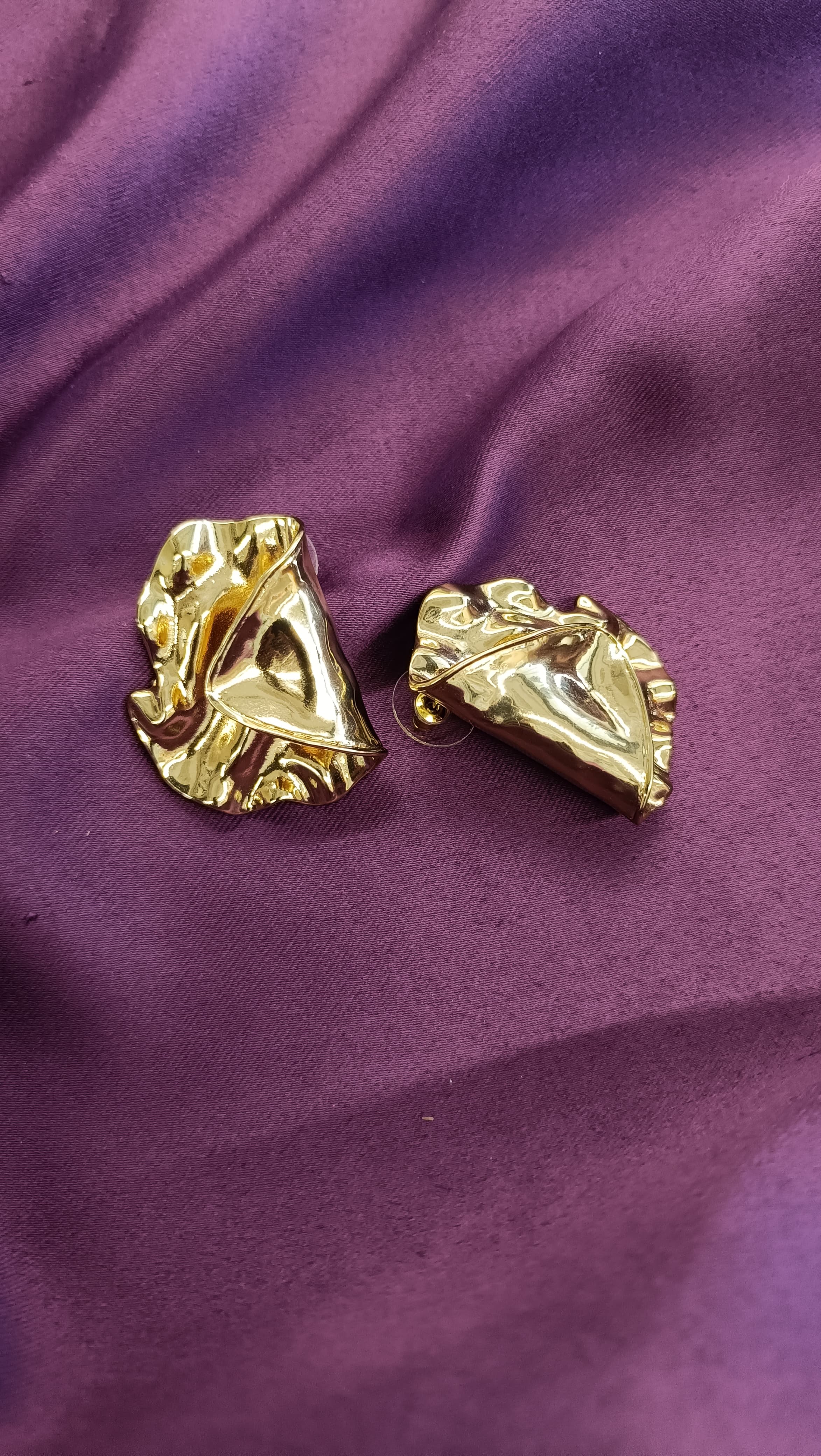 Aurora Fold Gold Earrings