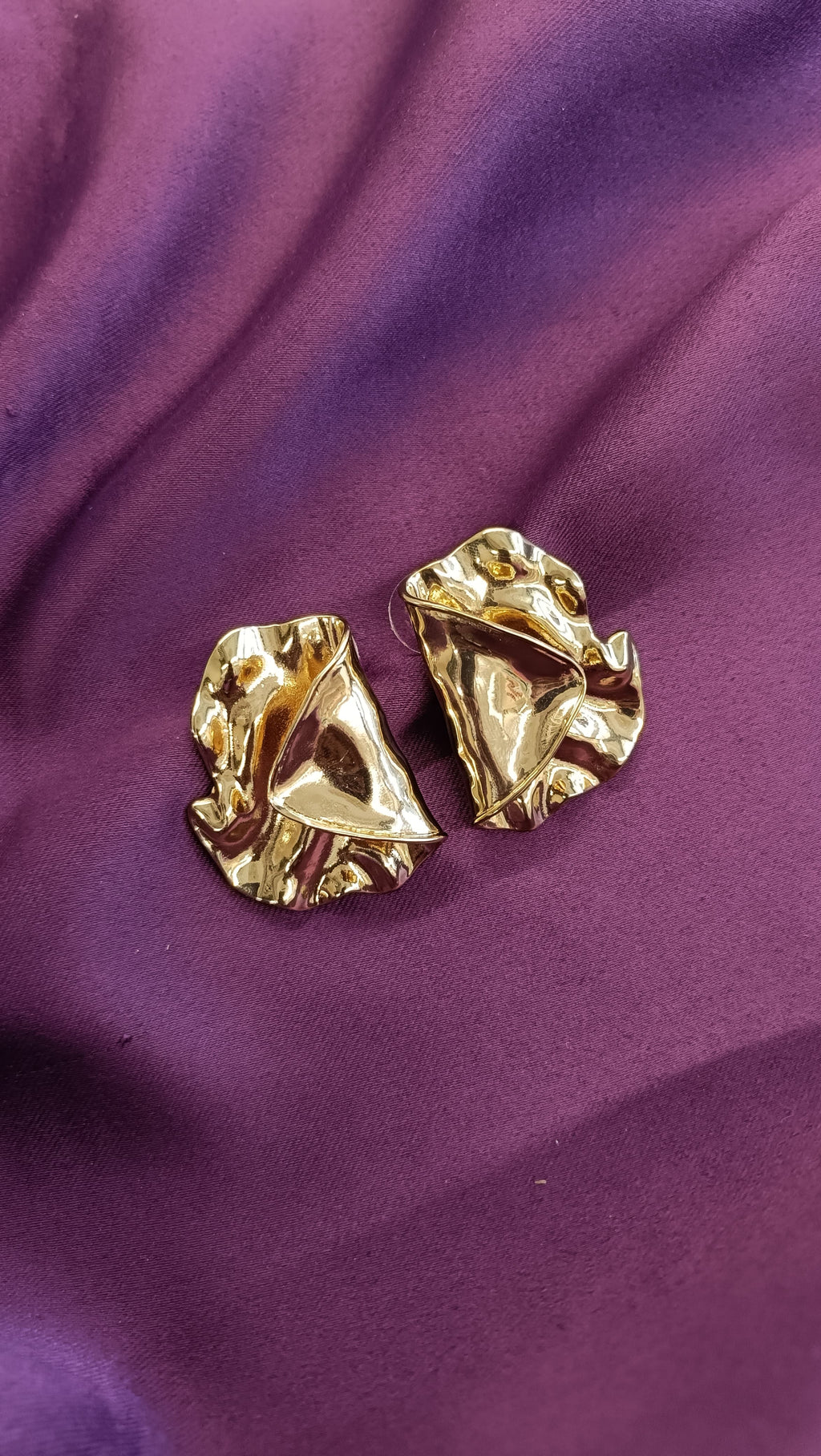 Aurora Fold Gold Earrings