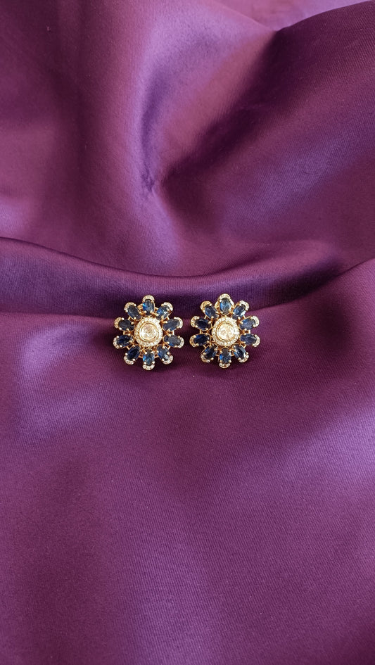 Sapphire Glow Studs
