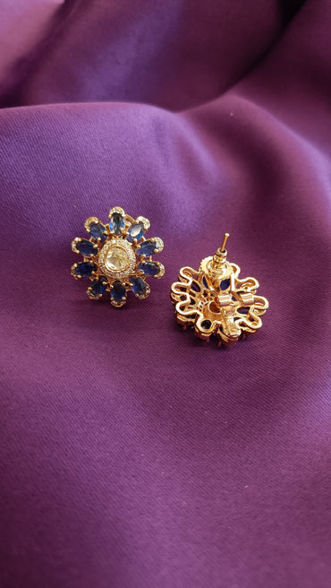 Sapphire Glow Studs