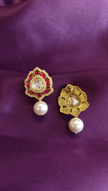 Lotus Pearl Studs